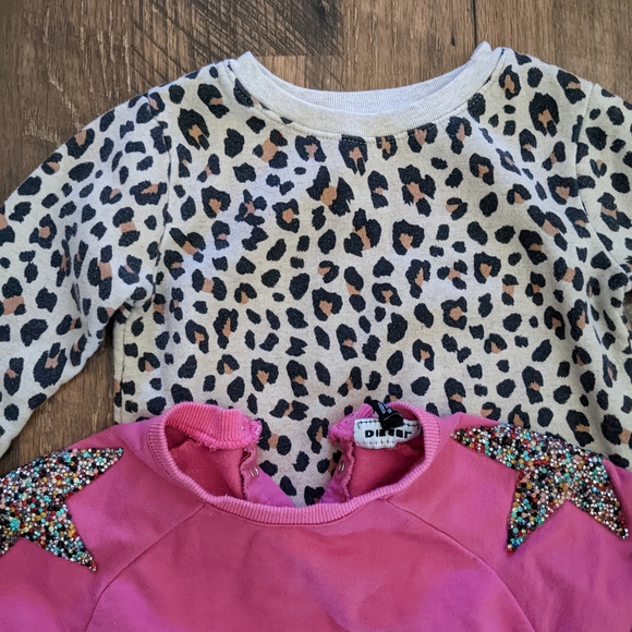 Designer toddler girls sweatshirt and vest bundle - Picture 6 of 8